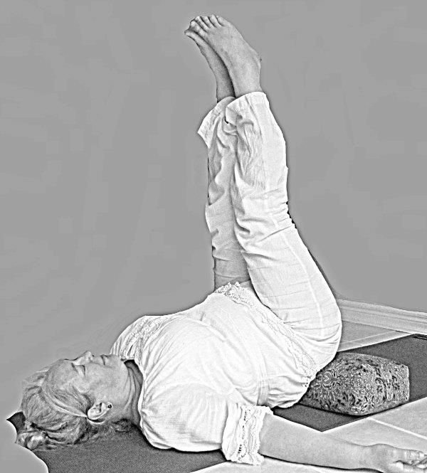 legs up no wall restorative yoga